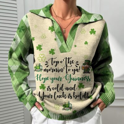 St. Patrick's Day SPD Polo Sweater NTH3032NVH