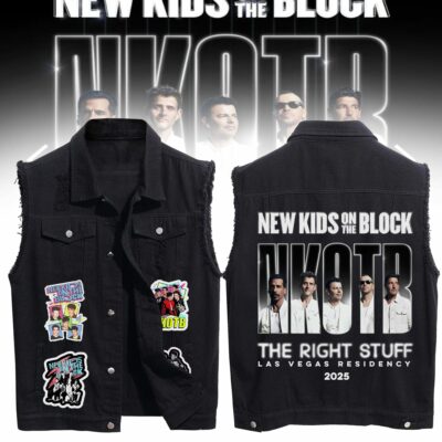 NKOTB Sleeveless Cut Off Jacket NTH3184NVH