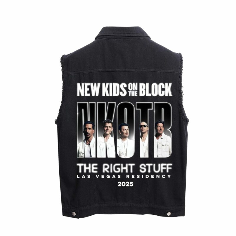 NKOTB Sleeveless Cut Off Jacket NTH3184NVH - Image 3