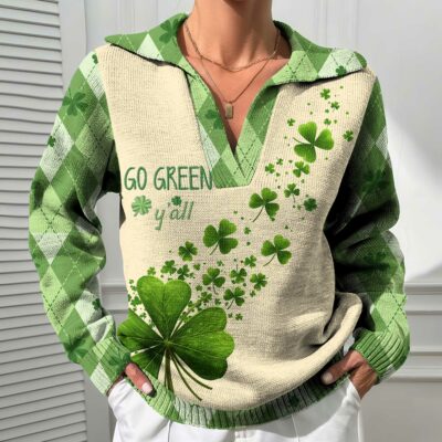St. Patrick's Day SPD Polo Sweater NTH3031LTT