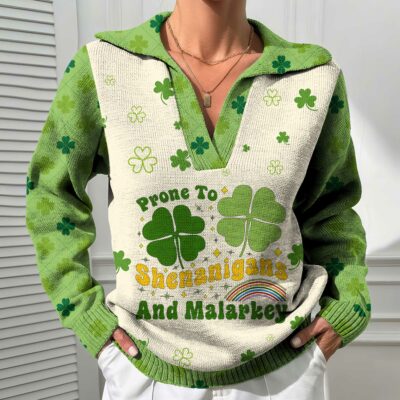 St. Patrick's Day SPD Polo Sweater NTH3039LTT