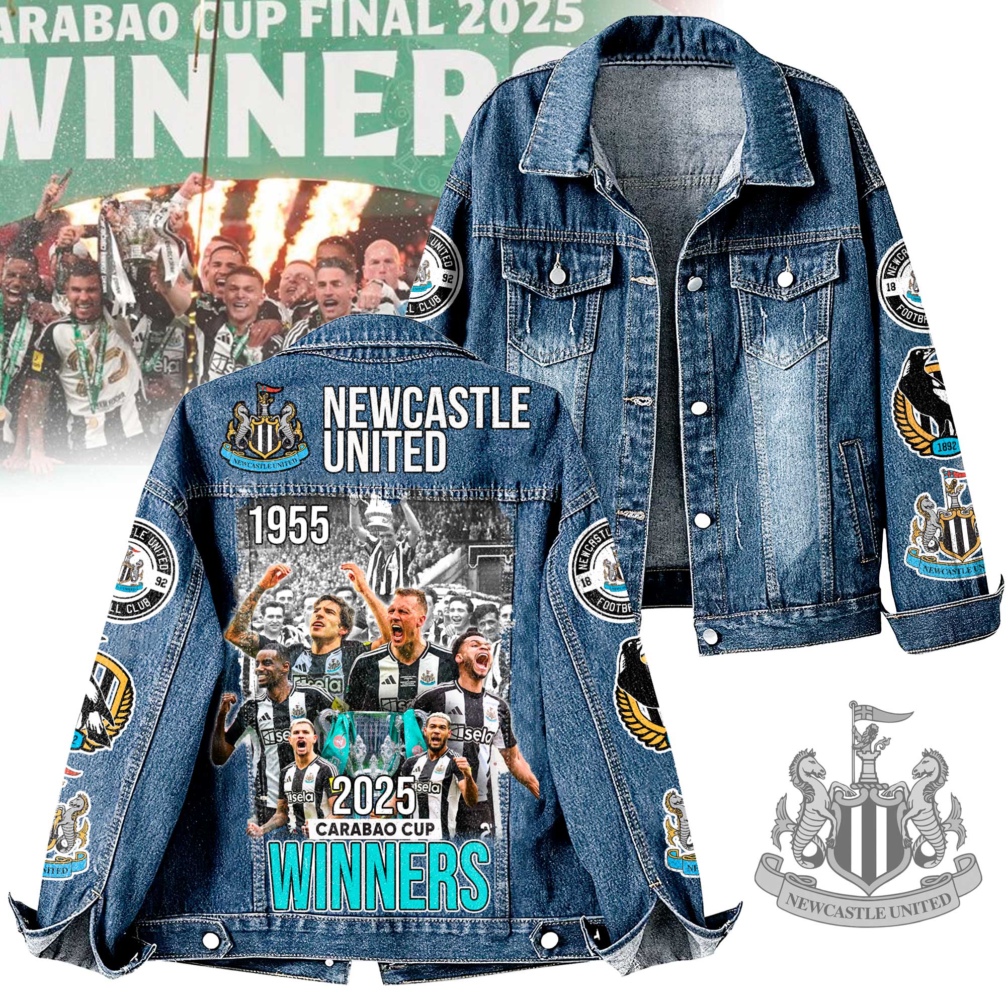 NUFC Denim Jacket NTH3330LTT