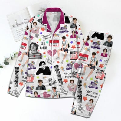 TC Set Button Down Long Satin Pajamas HTH1344LQM