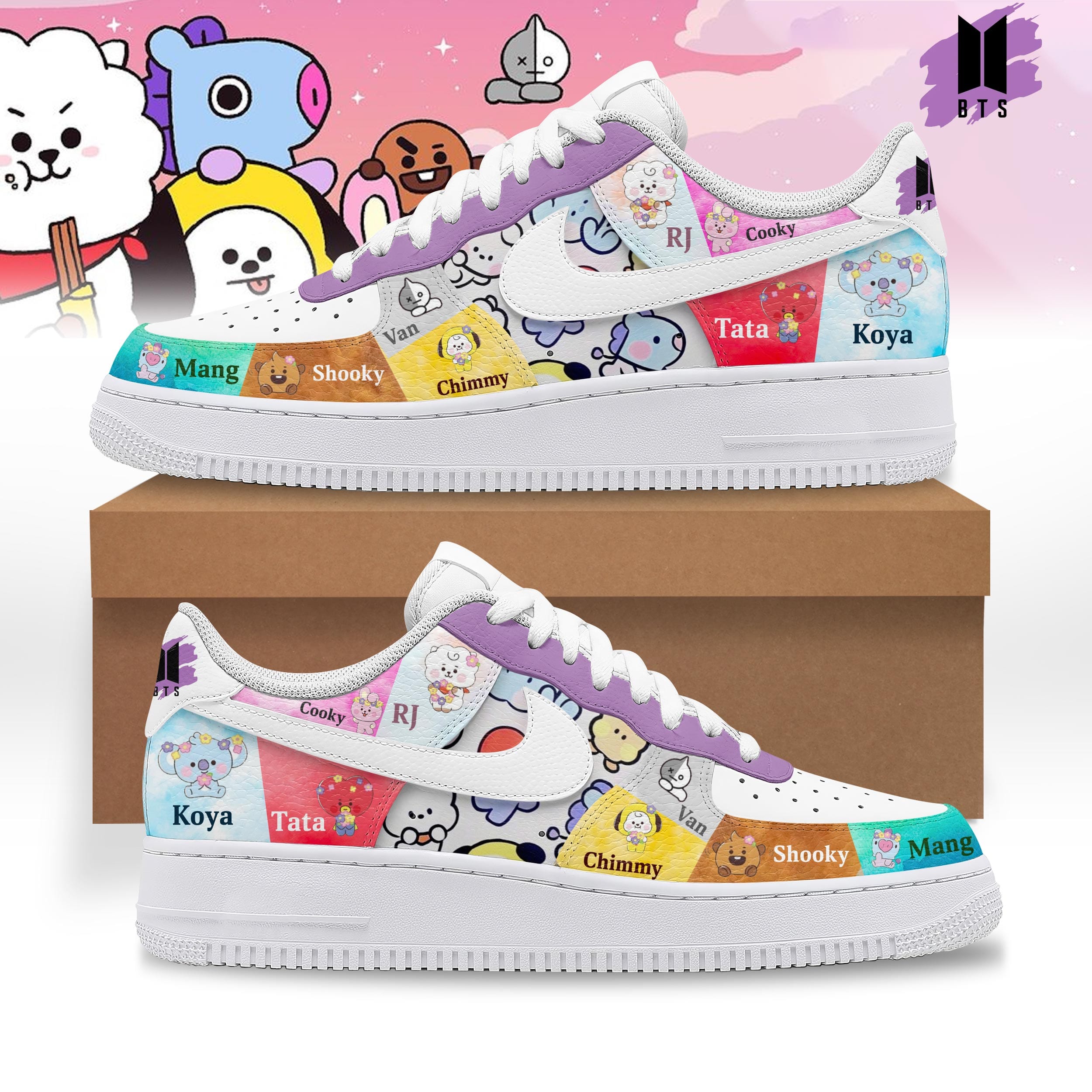 BTS AF1 Shoes NTH2595LQM