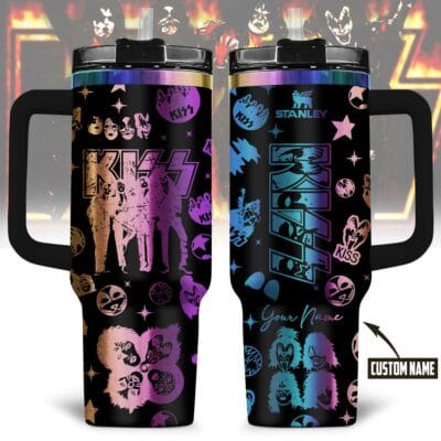 KISS Laser-Engraved Stanley Tumbler 40oz NTH3914LTT
