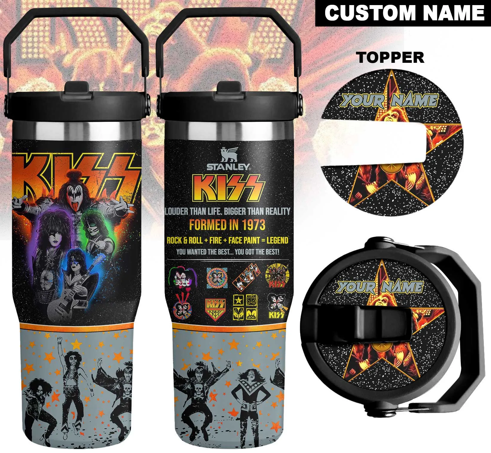 KISS Stanley Flip Straw Tumbler  NTH4005LTT