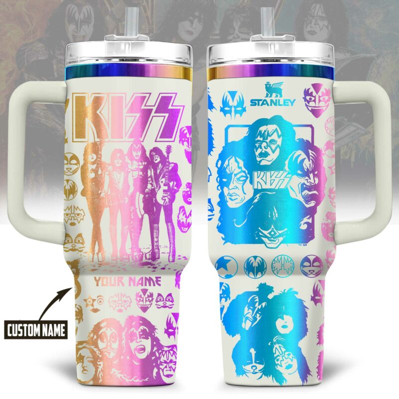 KISS Laser Engraved Stanley Tumbler 40oz NTH4272NVH - Image 3