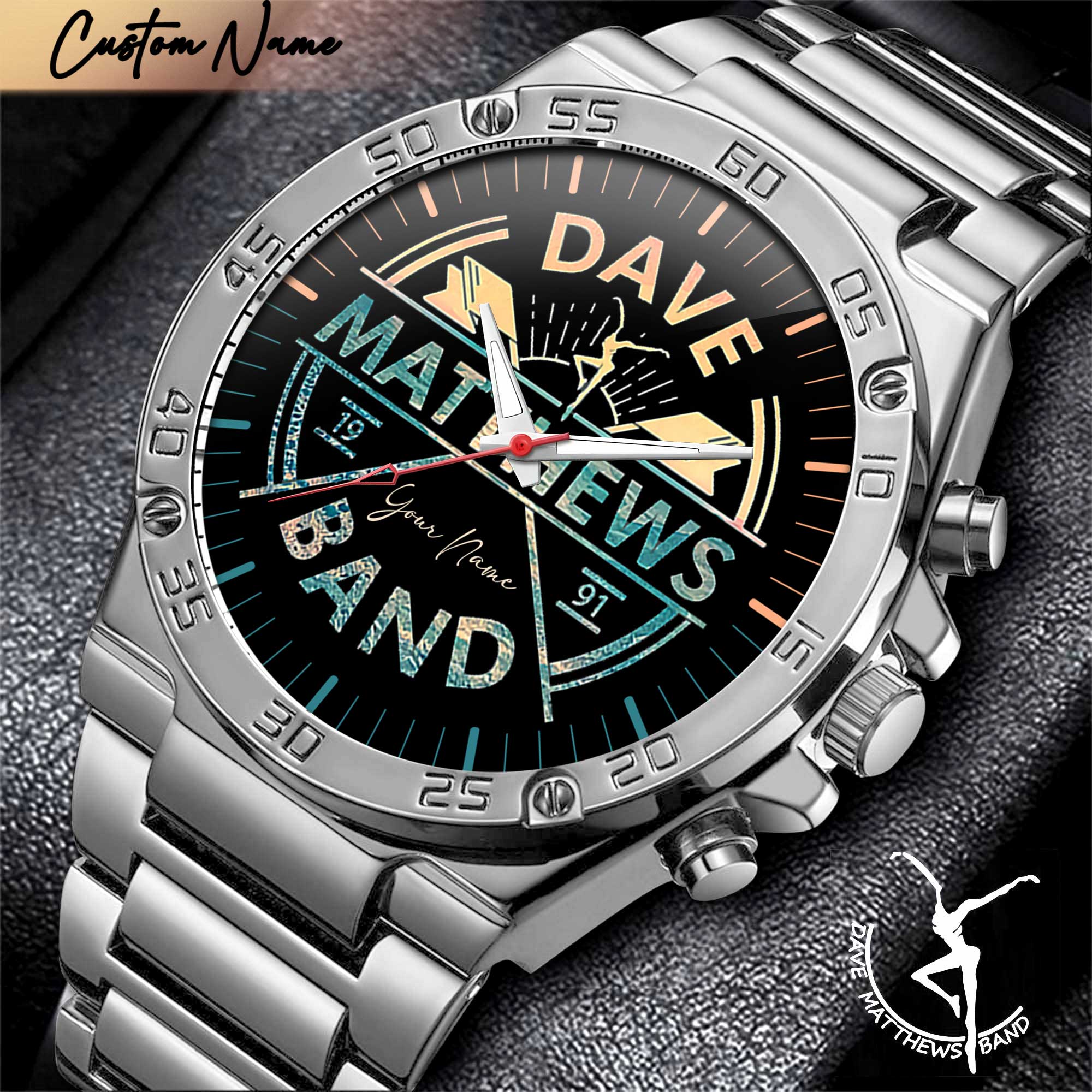 DAVE Stainless Steel Hand Watch MNG4700LTT