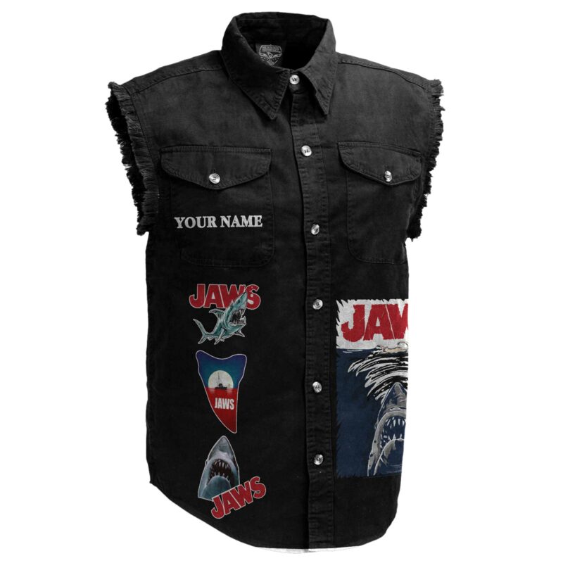 JAWS Sleeveless Cut Off Jacket NTH4502LTT - Image 4