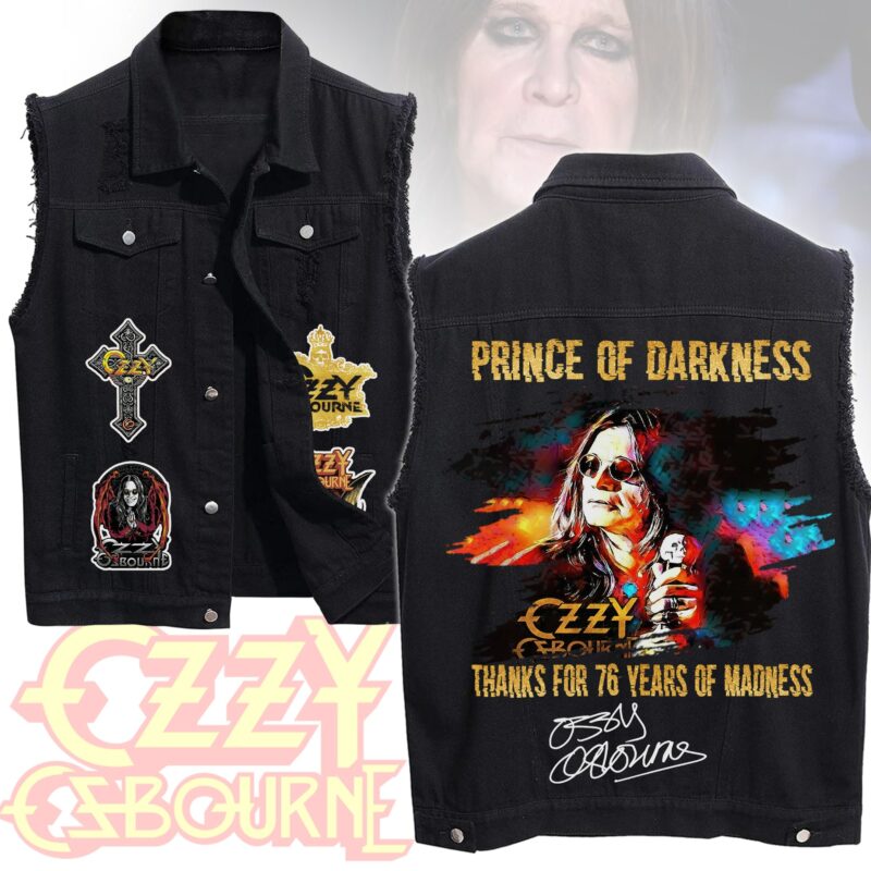 OZZY Sleeveless Cut Off Jacket TKC4651NVH - Image 2