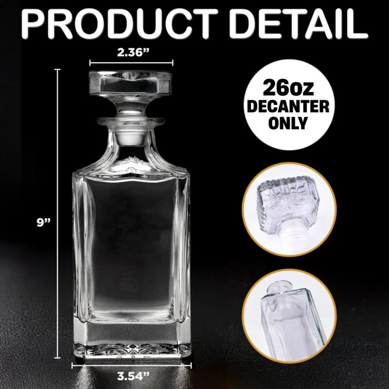 JMB Glass Whisky Bottle NTH4780LTT - Image 4