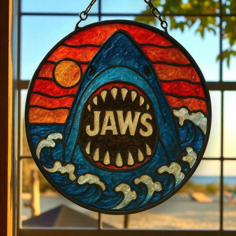 JAWS Glass Suncatcher PUN4937NVH - Image 2