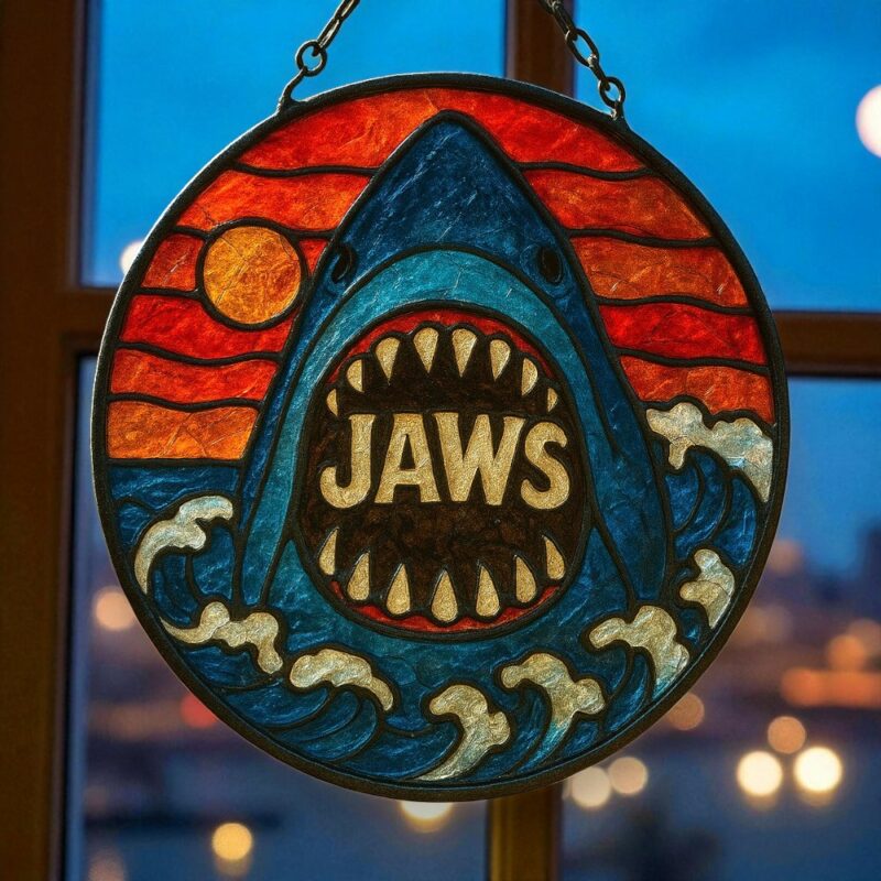 JAWS Glass Suncatcher PUN4937NVH - Image 3
