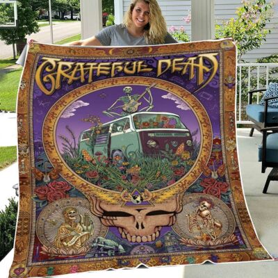 GRDE Flannel Throw Blanket TKC5523NVH