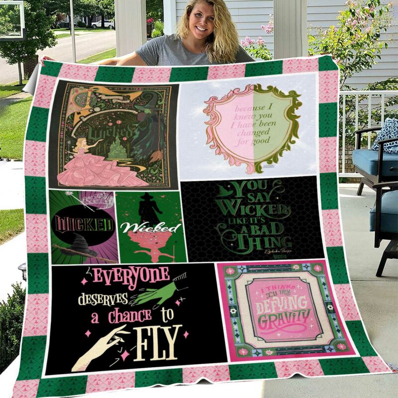 WICK Flannel Throw Blanket MNG5548NVH - Image 2