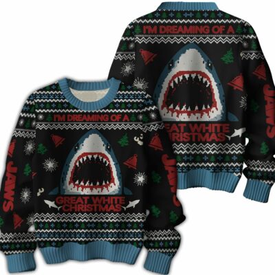 JAWS Ugly Sweater TKC6127NVH