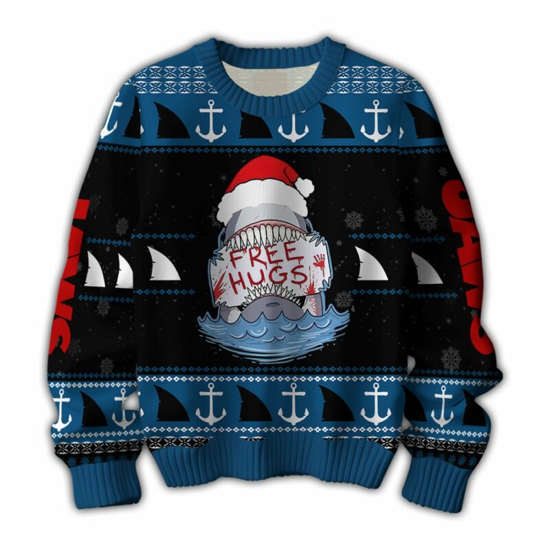 JAWS Ugly Sweater TKC6384NVH - Image 3