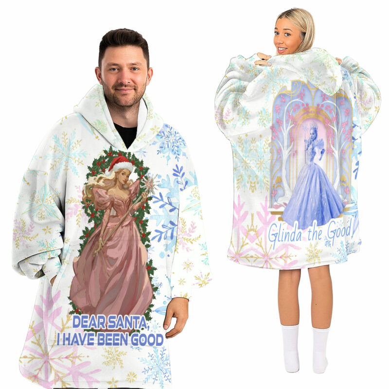 Dear Santa, I've Been Good WICK Blanket Hoodie NHL5975NVH - Image 5