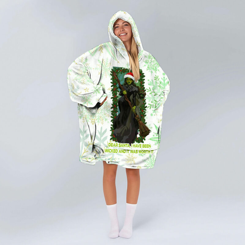 Dear Santa, I've Been Wicked And It Was Worth It WICK Blanket Hoodie NHL5976NVH - Image 3