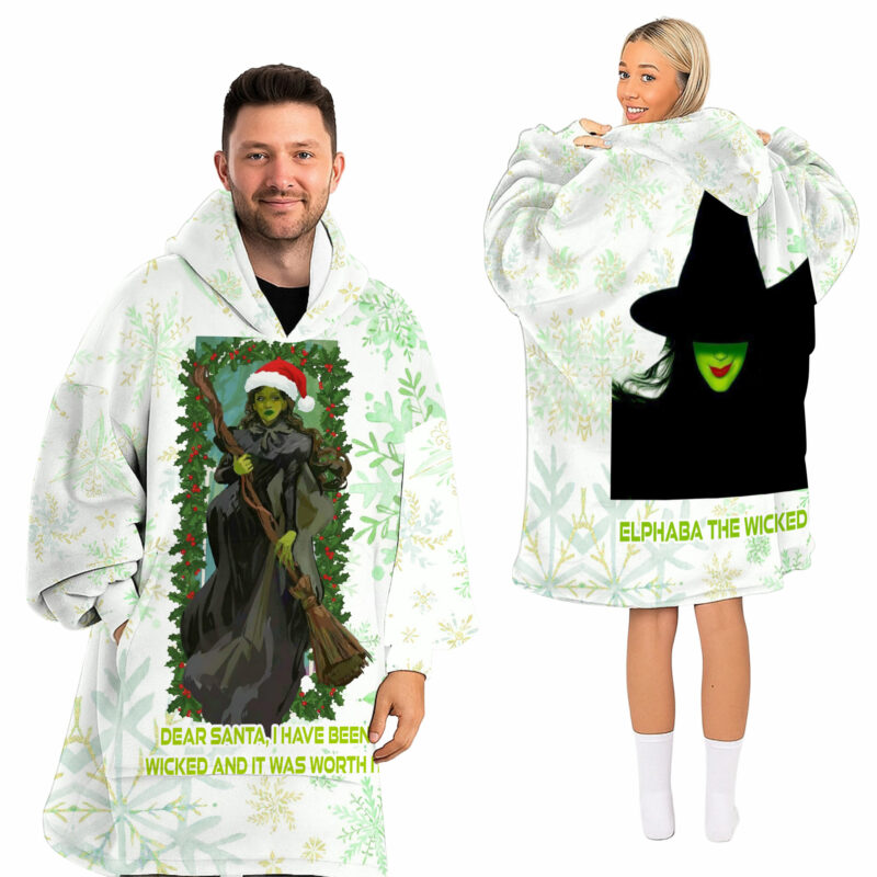 Dear Santa, I've Been Wicked And It Was Worth It WICK Blanket Hoodie NHL5976NVH - Image 4