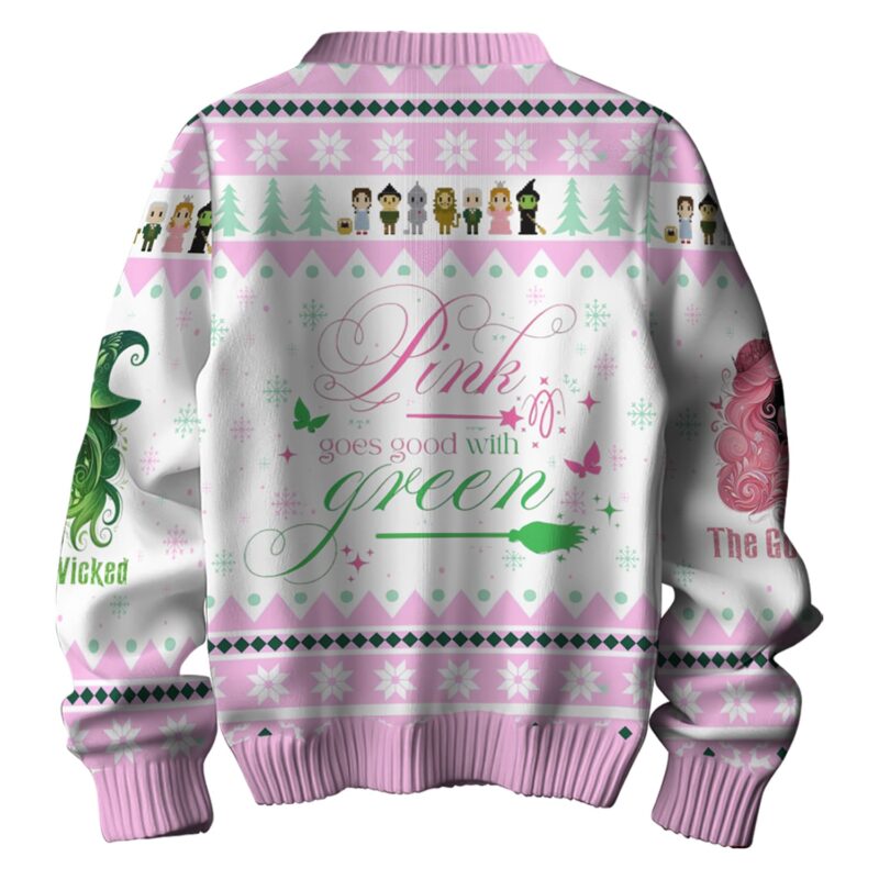 Pink Goes Good With Green WICK Ugly Sweater NHL5979NVH - Image 3