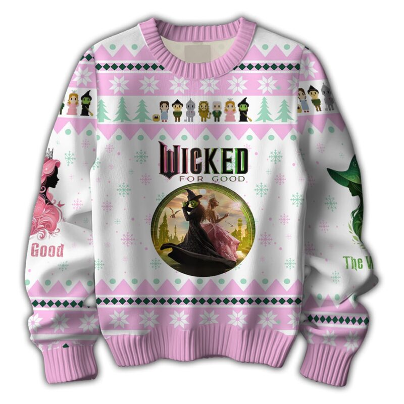 Pink Goes Good With Green WICK Ugly Sweater NHL5979NVH - Image 2