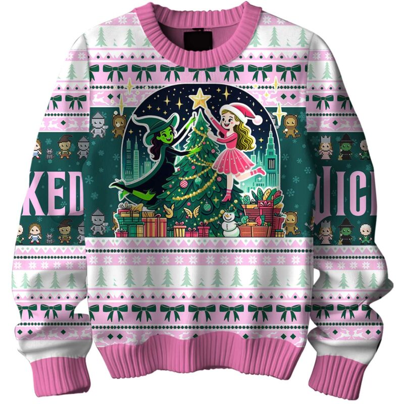 Dear Santa, I've Been Wicked WICK Ugly Sweater NHL5980LTT - Image 3