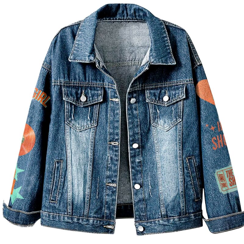 The Life Of A Showgirl TLSW Hooded Denim Jacket NHL6168NTS - Image 3