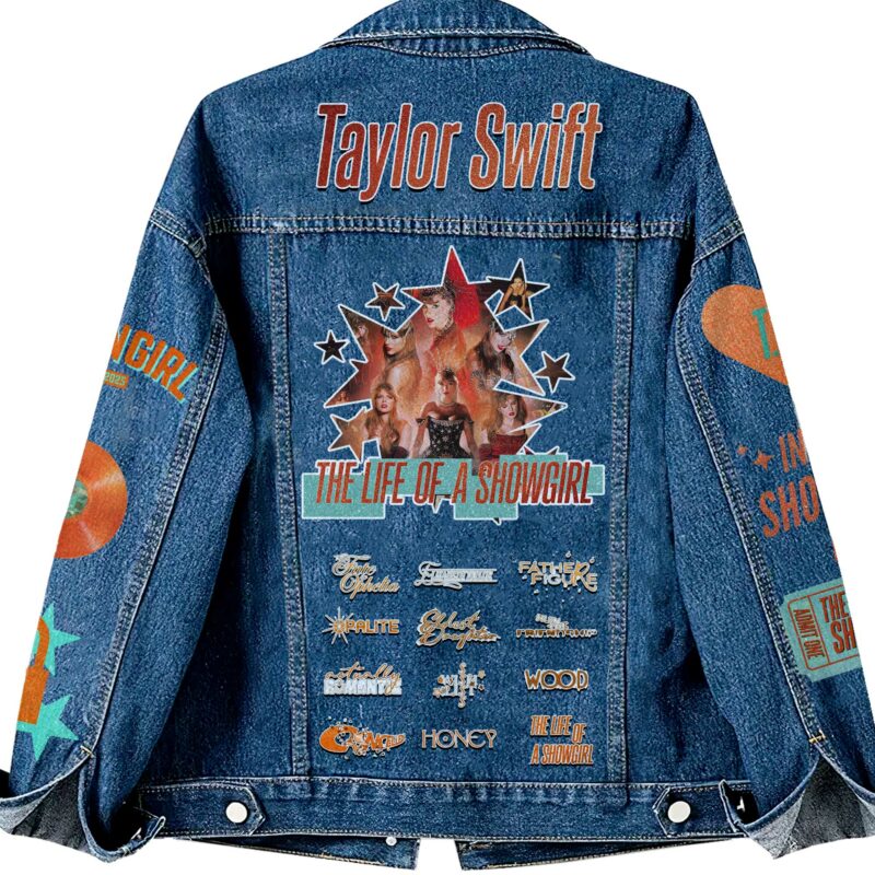 The Life Of A Showgirl TLSW Hooded Denim Jacket NHL6168NTS - Image 2